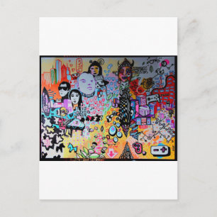 trippy urban shaman briefkaart