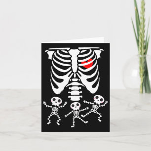 Trippy Vaporwave Boo Ghost Halloween borstkanker Kaart