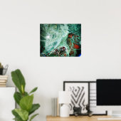 Trippy verf poster (Thuiskantoor)