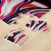 Trippy Vibrant Psychedelic Funky Fractal Art Legpuzzel (Zijkant)