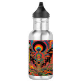 Trippy Vintage psychedelische retro kunst uit de j Waterfles (Rechts)