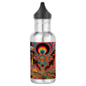Trippy Vintage psychedelische retro kunst uit de j Waterfles (Links)