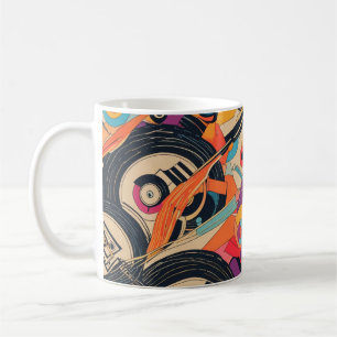 trippy-vinyl koffiemok
