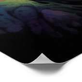 Trippy vliegende wezens poster (Hoek)