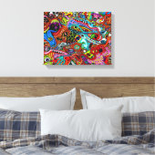 Trippy Wall Art Canvas Afdruk (Insitu (Slaapkamer))