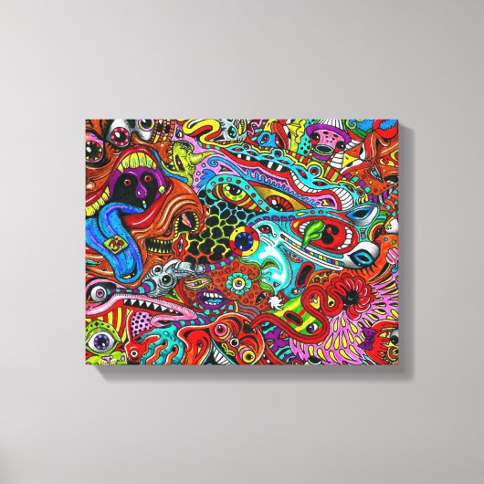 Trippy Wall Art Canvas Afdruk (Voorkant)