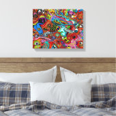 Trippy Wall Art Canvas Afdruk (Insitu (Slaapkamer))