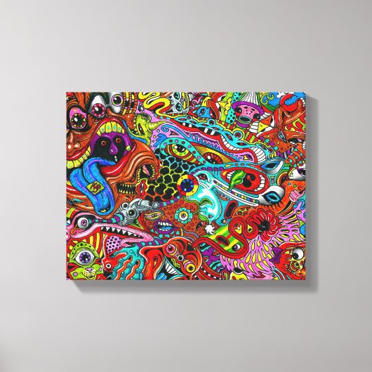 Trippy Wall Art Canvas Afdruk (Voorkant)