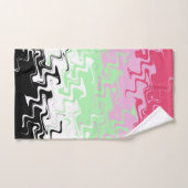 Trippy Wavy Abstract Recipromantische Pride Vlag Handdoek (Handdoek)