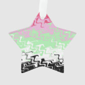 Trippy Wavy Abstract Recipromantische Pride Vlag Ornament (achterkant)