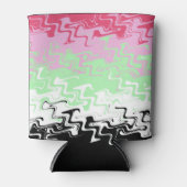 Trippy Wavy Abstract Recipromantische Pridevlag Blikjeskoeler (Voorkant)