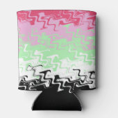 Trippy Wavy Abstract Recipromantische Pridevlag Blikjeskoeler (Achterkant)