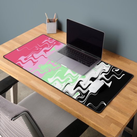Trippy Wavy Abstract Recipromantische Pridevlag Bureaumat (Kantoor 2)