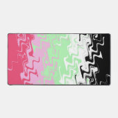 Trippy Wavy Abstract Recipromantische Pridevlag Bureaumat (Voorkant)