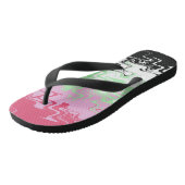 Trippy Wavy Abstract Recipromantische Pridevlag Teenslippers (Schuin)