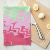 Trippy Wavy Abstract Recipromantische Pridevlag Theedoek (Quarter Fold)