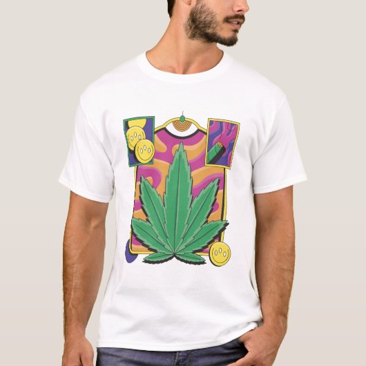 Trippy Weed T-Shirt (Voorkant)