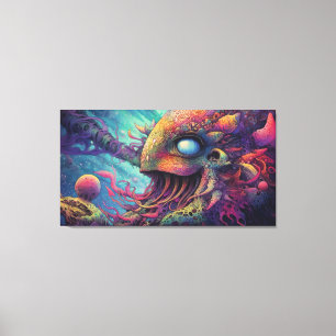 Trippy-wezen Canvas Afdruk