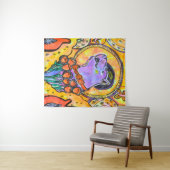 Trippy Whimsical Psychedelic Wall Art | LW Wandkleed (In Situ (horizontaal))
