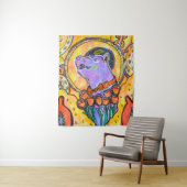 Trippy Whimsical Psychedelic Wall Art | LW Wandkleed (In situ)