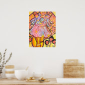 Trippy Whimsical Surreal Poster| Embrace the Li Poster (Keuken)