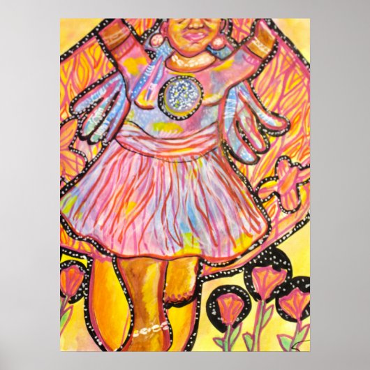 Trippy Whimsical Surreal Poster| Embrace the Li Poster (Voorkant)