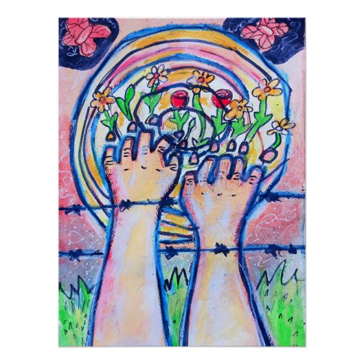  Trippy Whimsical Surreal Poster | Reach (Voorkant)