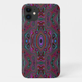 Trippy zeegroen en magenta abstract patroon Case-Mate iPhone case