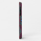 Trippy zeegroen en magenta abstract patroon Case-Mate iPhone case (Achterkant/links)