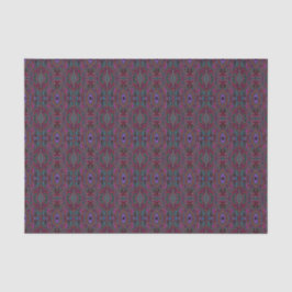 Trippy zeegroen en magenta abstract patroon tissuepapier