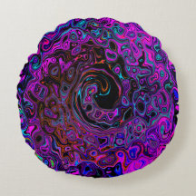 Trippy Zwart en Magenta Retro Vloeibare Draaikolk