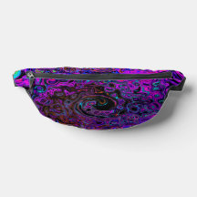 Trippy zwart en magenta retro vloeibare werveling