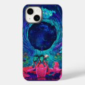 Trippy zwarte lichte poster kleurrijk populair hoe Case-Mate iPhone case (Achterkant)