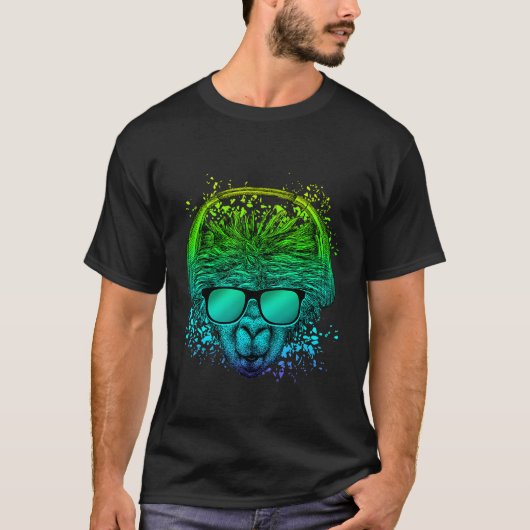 TrippyDJ voor Ravers EDM Techno House Psychedelis T-shirt (Voorkant)