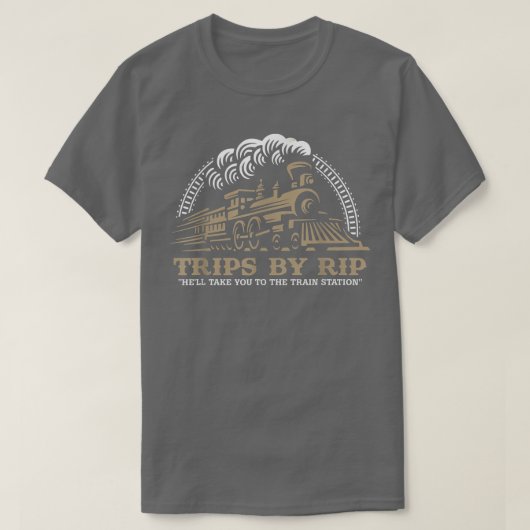 Trips van Rip, breng hem naar het treinstation voo T-shirt (Design voorkant)