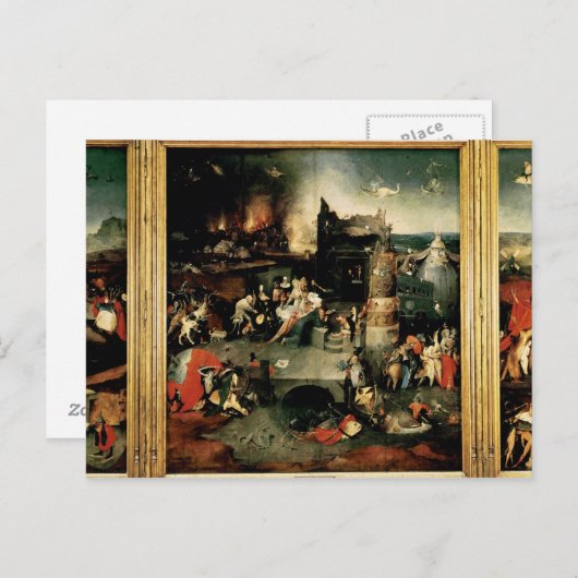 Triptiek: De verleiding van St. Anthony Briefkaart (Voorkant / Achterkant)