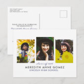 Triptych Afstuderen Briefkaart Aankondiging (Voorkant / Achterkant)