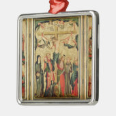 Triptych die de Kroonfixatie van Christus afschild Metalen Ornament (Links)
