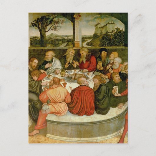 Triptych, linkerpaneel, Philipp Melanchthon Briefkaart (Voorkant)