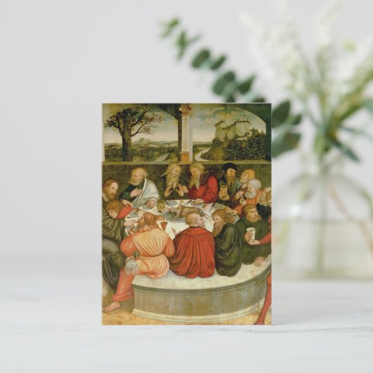 Triptych, linkerpaneel, Philipp Melanchthon Briefkaart (Staand voorkant)