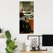 Triptych, linkerpaneel, Philipp Melanchthon Poster (Thuiskantoor)