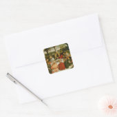 Triptych, linkerpaneel, Philipp Melanchthon Vierkante Sticker (Envelop)