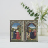 Triptych met de aankondiging briefkaart (Staand voorkant)