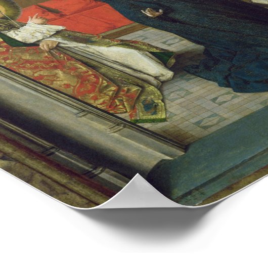 Triptych met de aankondiging poster (Hoek)