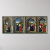 Triptych met de aankondiging poster (Voorkant)
