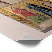 Triptych met scènes vanaf het leven van de poster (Hoek)