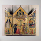 Triptych met scènes vanaf het leven van de poster (Voorkant)