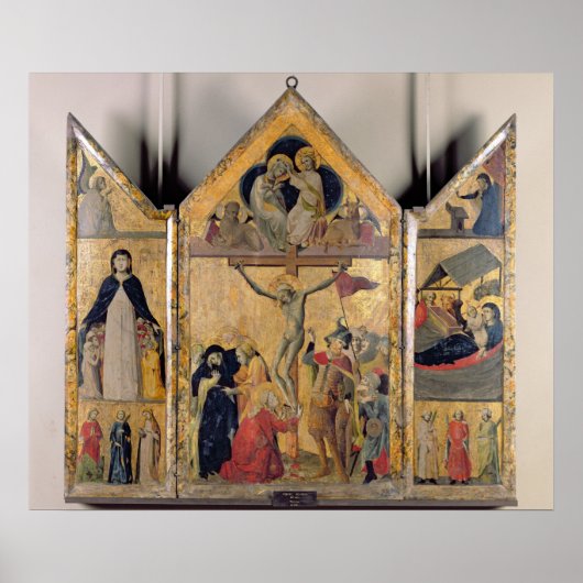 Triptych met scènes vanaf het leven van de poster (Voorkant)