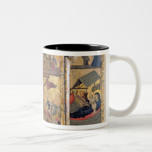 Triptych met scènes vanaf het leven van de tweekleurige koffiemok (Rechts)