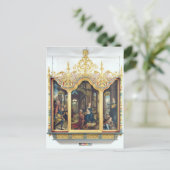 Triptych van de Adoratie van de Baby Christus Briefkaart (Staand voorkant)